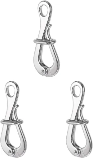 2 Pack 100mm Pelican Hooks& Quick Pelican Hook Link Pelican Hook Climbing Buckle Eye with Quick