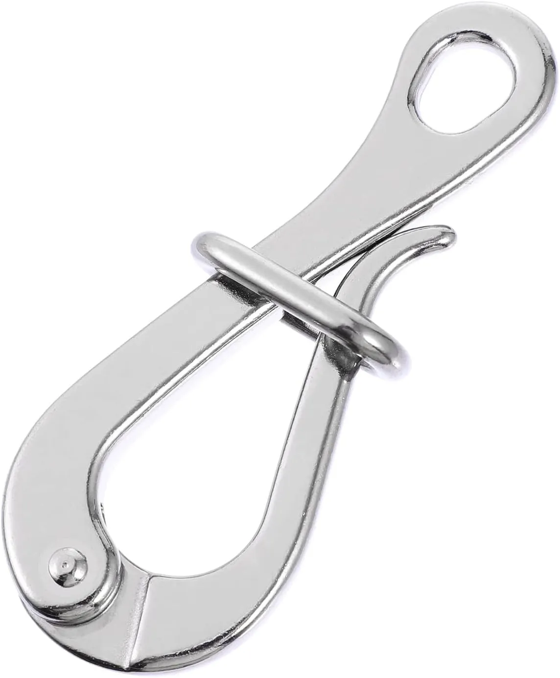 2 Pack 100mm Pelican Hooks& Quick Pelican Hook Link Pelican Hook Climbing Buckle Eye with Quick