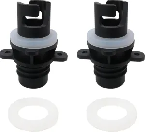 2 Pack Plastic Paddle Board Pump Nozzle Replacements W/ 3 Gaskets,Fits for Halkey-Roberts Valves for Connection to Paddle Board Air Compressors, Inflatable Kayak Electric Pump