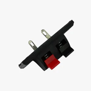 2 Position Jack Push In Audio Speaker Terminal Connector