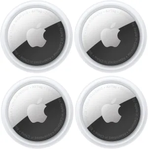 Apple AirTag Tracking Device, 4-Pack (Renewed)
