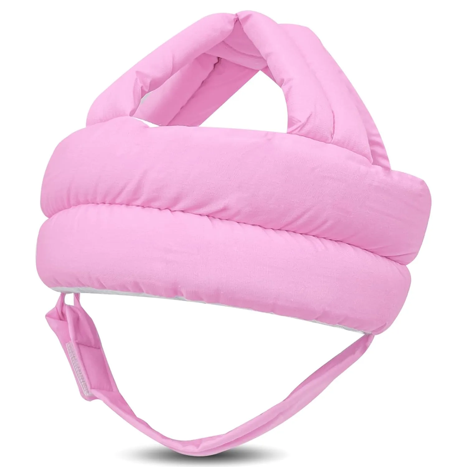Baby Head Protector Baby Helmet for Crawling Walking, No Bumps Safety Head Adjustable Protective Cap for Walking, Playing (Pink)