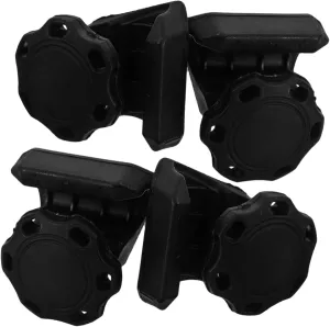 BESPORTBLE 4 Sets Football Goggles Screws Hard Hat Clips Gloves Clips for Work Glove Clamp Glove Clips Glove Holders Glove Grabber Clips Repair Helmet Kit Mitten Clips Black Reinforced Nylon