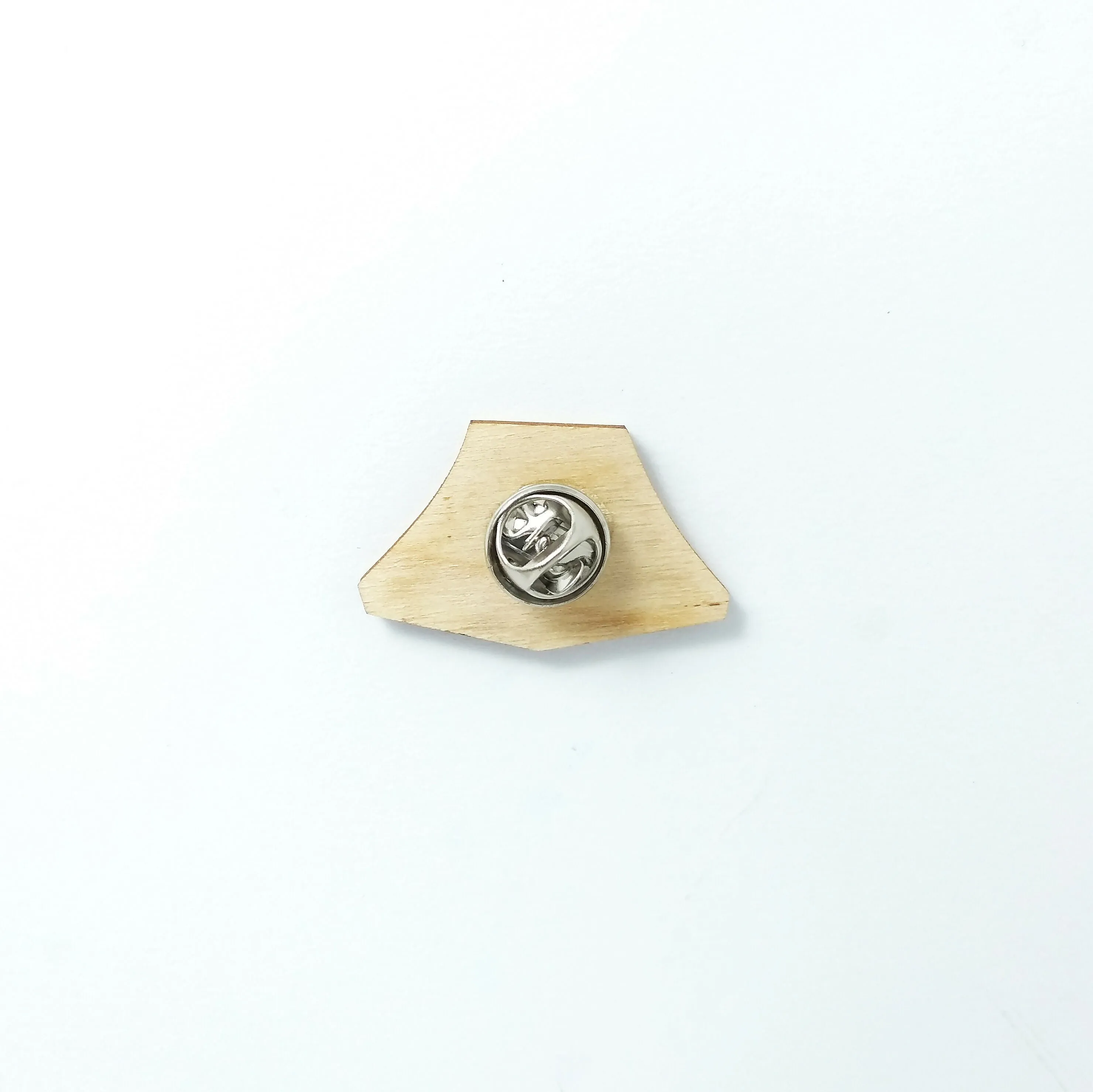 Camping Tent Pin Badge - Yellow
