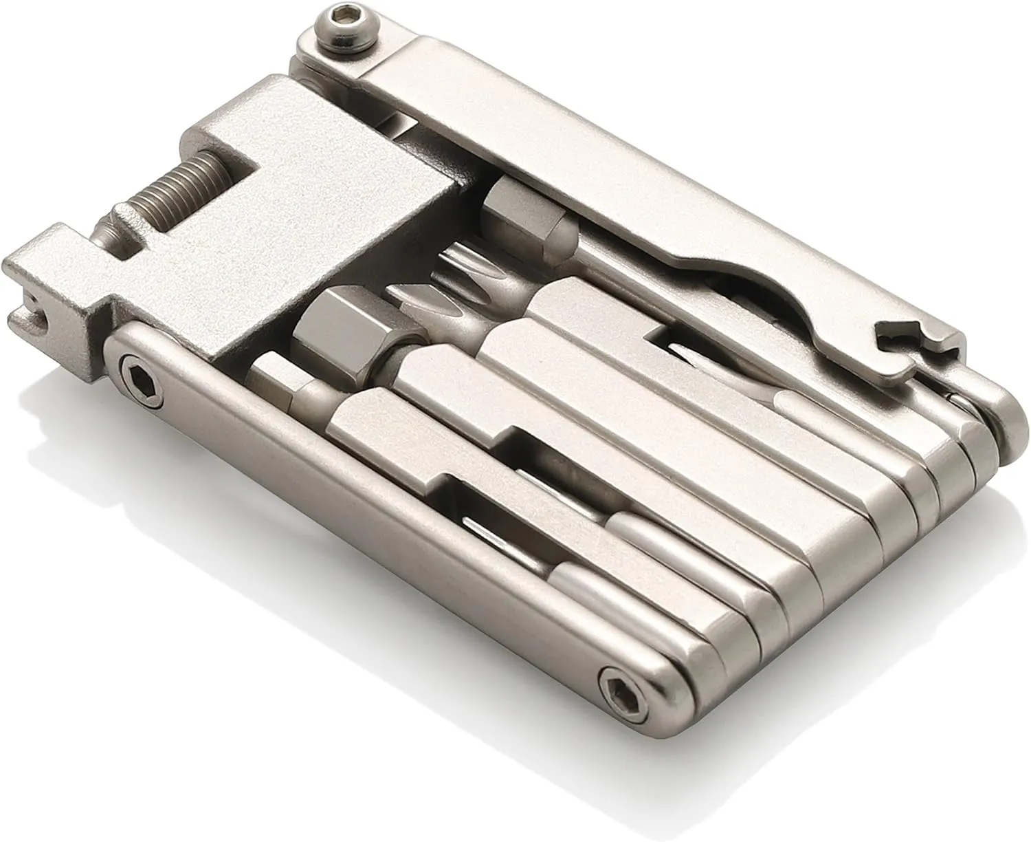 CECO-USA 13 Function Bike Tool with Chain Breaker  Bicycle Multi Tool  Ultra Slim, Compact Pocket Sized, Lightweight  High Strength CR-V 6150 Tool Steel  Easy To Carry