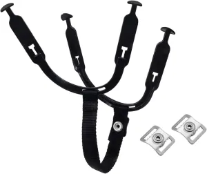 Hockey Helmet Chin Strap Hockey Ear Belt Loops Earslings Accessories Equipment, Package 14.09cmx12.8cmx1.8cm, Black