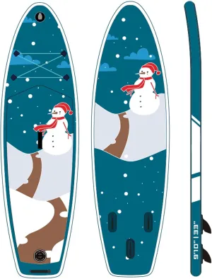 Inflatable Stand Up Paddle Board Red & Black 9.9ft x 33in x 5in Complete Accessories Foldable & Portable
