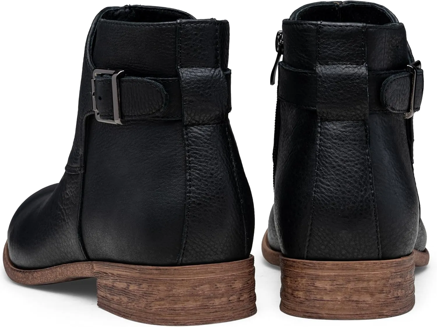 Jousen Mens Chukka Boots Side Zipper Causal Pull On Dress Boots For Men