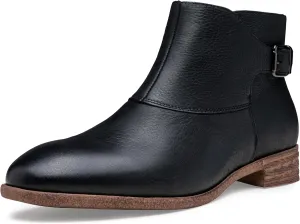 Jousen Mens Chukka Boots Side Zipper Causal Pull On Dress Boots For Men