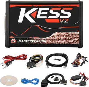 Kess V5.017 Programming Tool, V2.80 ECU OBD2 ECU Programming Unlimited Tokens Car Diagnostic Tool for Win 8/Win 10/Win7 32bit /Win XP