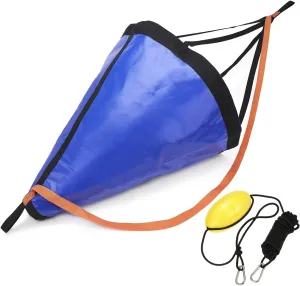 MOOCY Drift Sock with Harness Buoy,Ocean Anglers Fishing Drogue Sea Anchor for Boat/Kayak/Pontoon