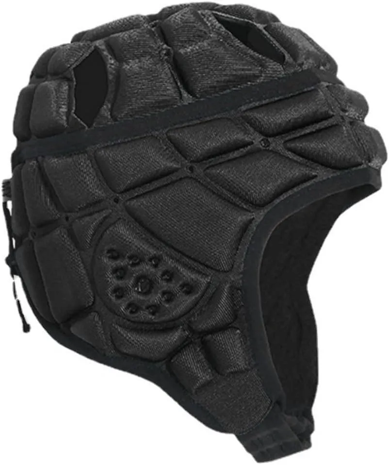 Padded Rugby Helmet Protective Soft Shell Headgear for Hockey Football Soccer Goalie