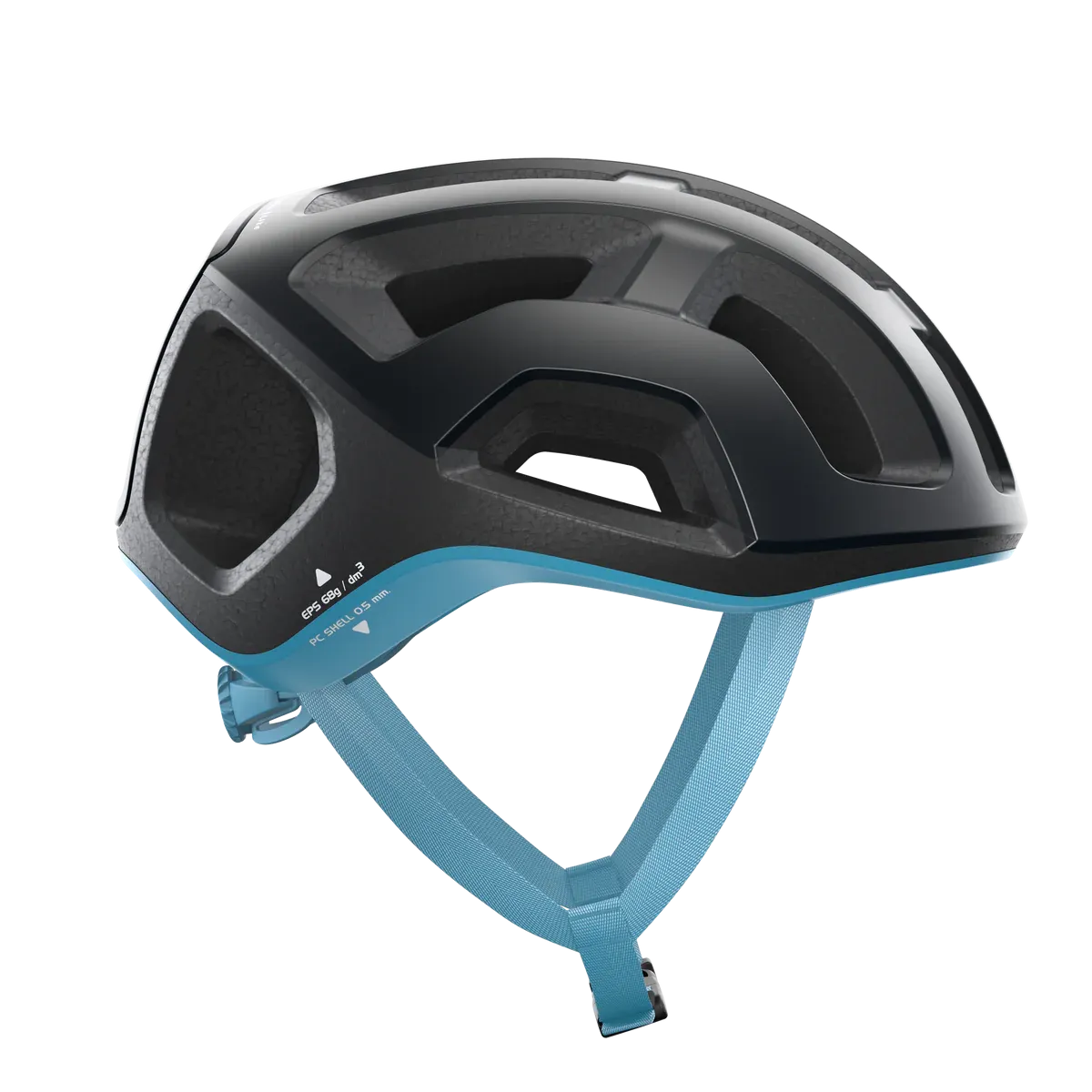 POC Ventral Lite - Uranium Black / Basalt Blue Matt