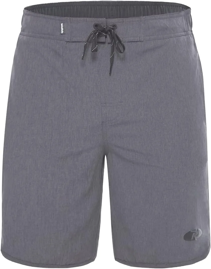 Rokka&Rolla Men's Swim Trunks Quick Dry Stretch Beach Shorts Swimwear Bathing Suit with Mesh Lining