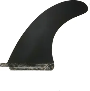 Surfing Fins 7 to 10 Inch Surfboard Tail Fin Black Fiber Glass Singles Fin Central Fin for SUP Board Long Board