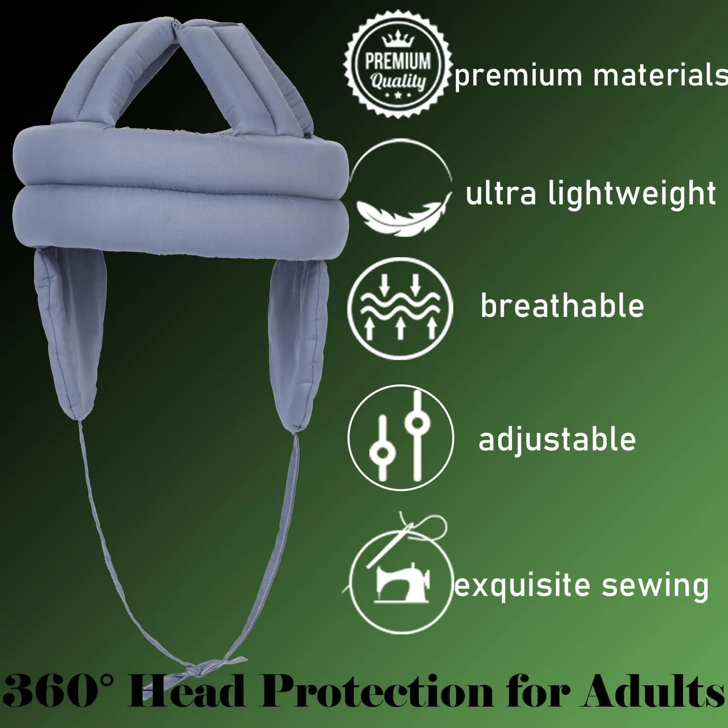Thick Soft Elderly Protective Hat, Special Needs Hat, with Breathable