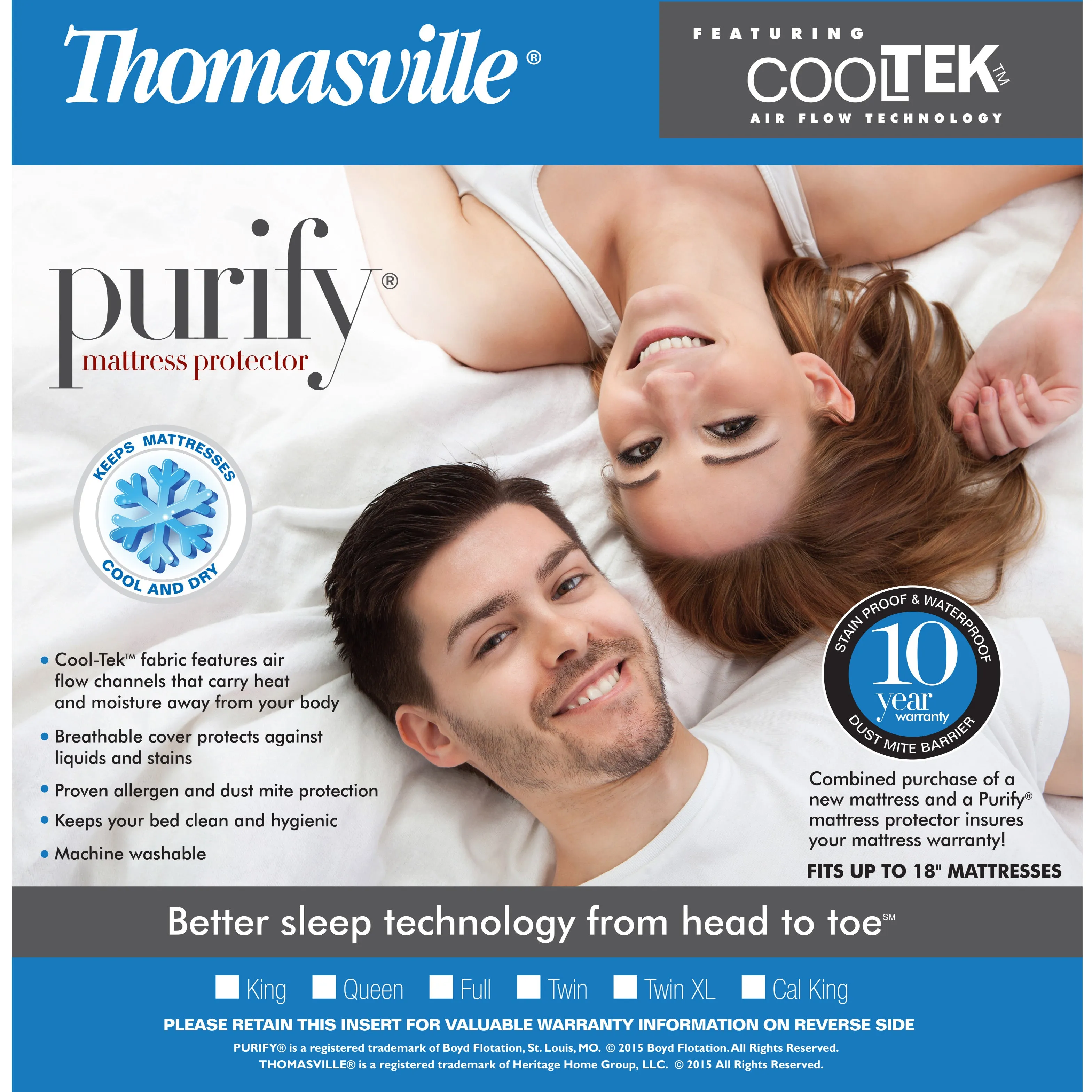 Thomasville® CoolTek™ Mattress Protector